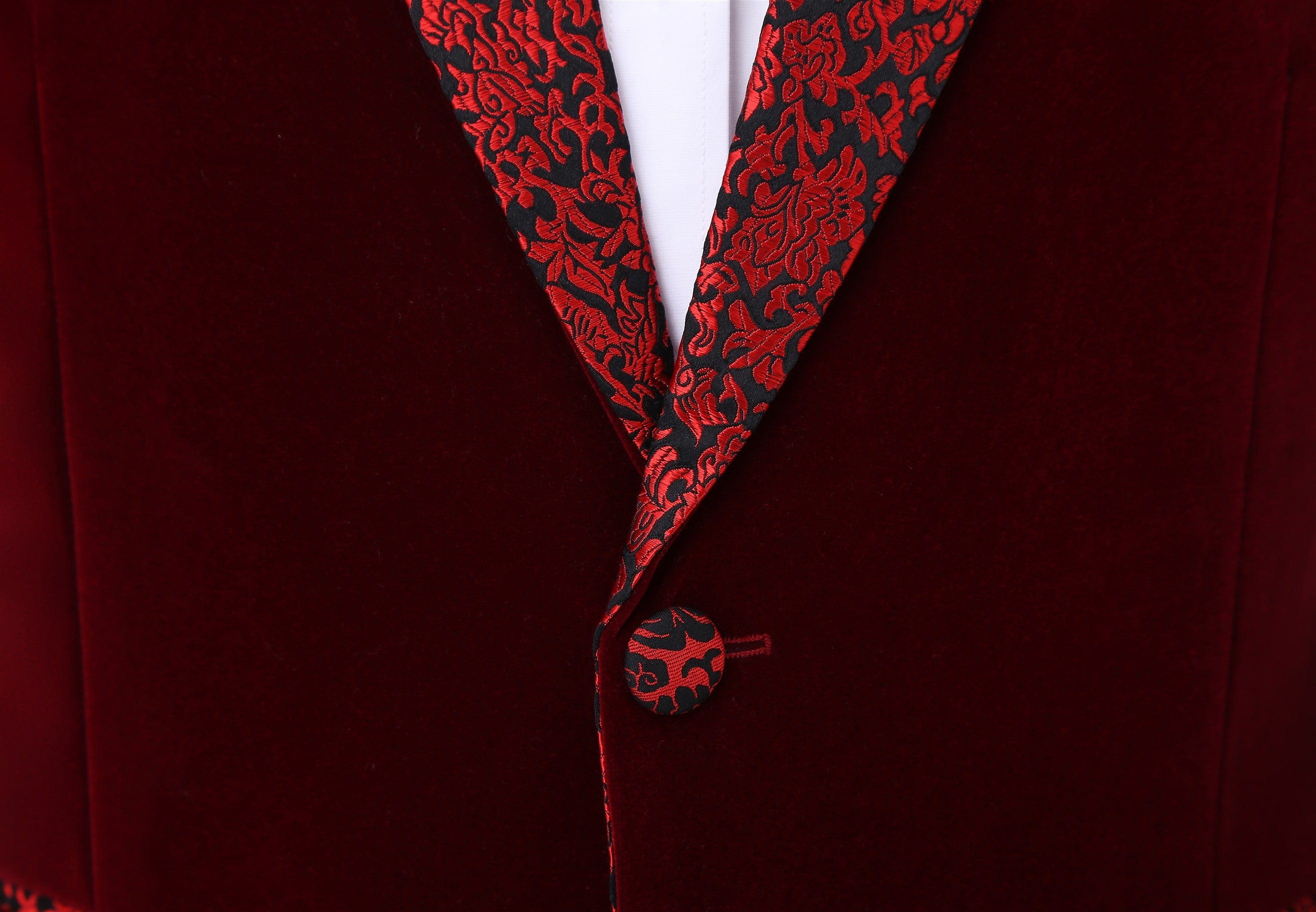 ceehuteey Men's Fashion Velvet Shawl Lapel Blazer For Wedding