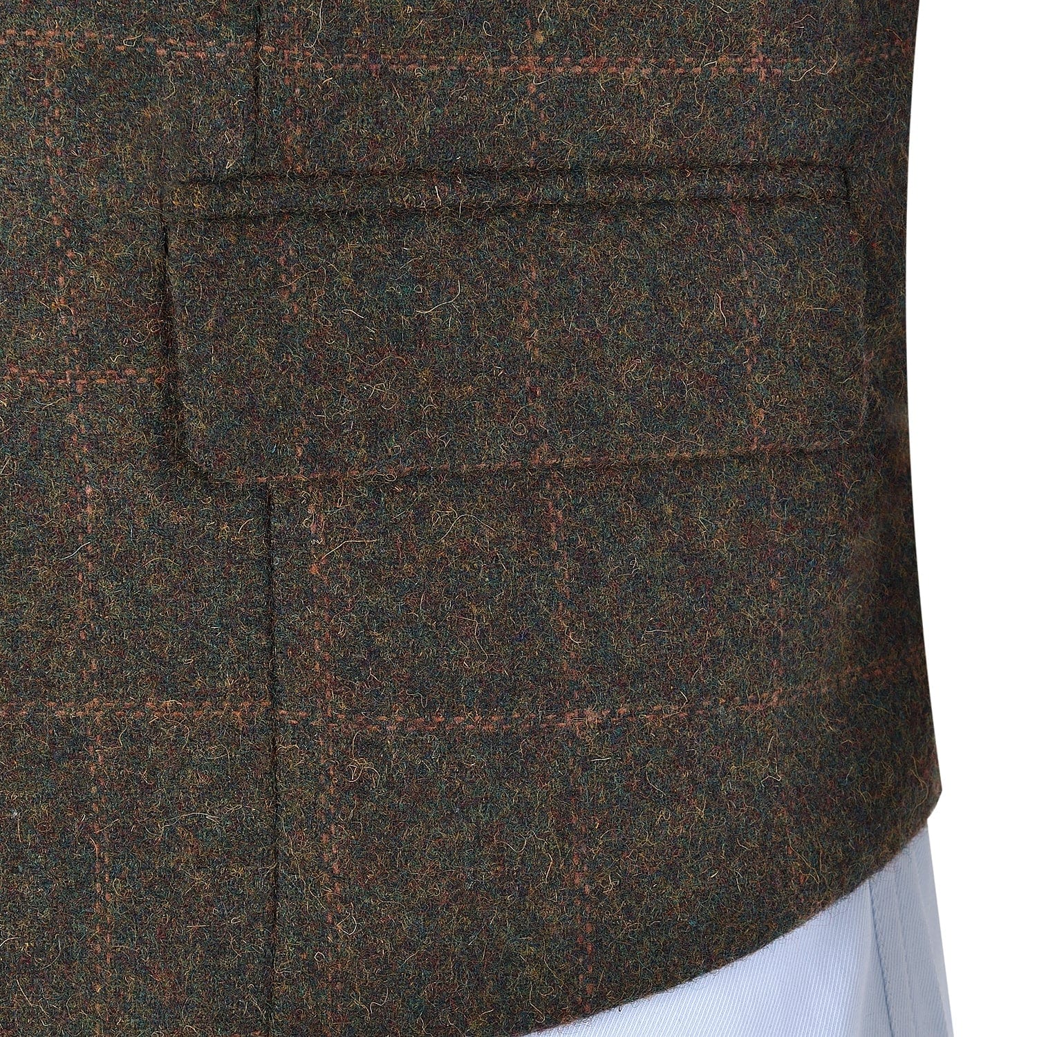 ceehuteey Men's Formal Notch Lapel Suit Vest Tweed Waistcoat