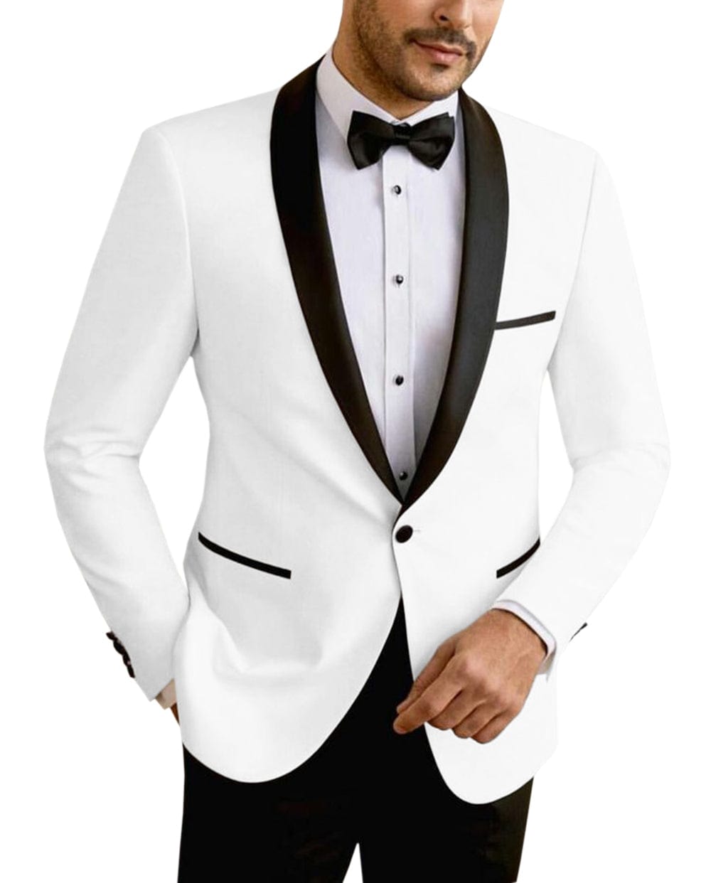 ceehuteey Men's Suit Jacket Slim Fit One Button Shawl Lapel Tuxedo Wedding Groomsmen Blazer