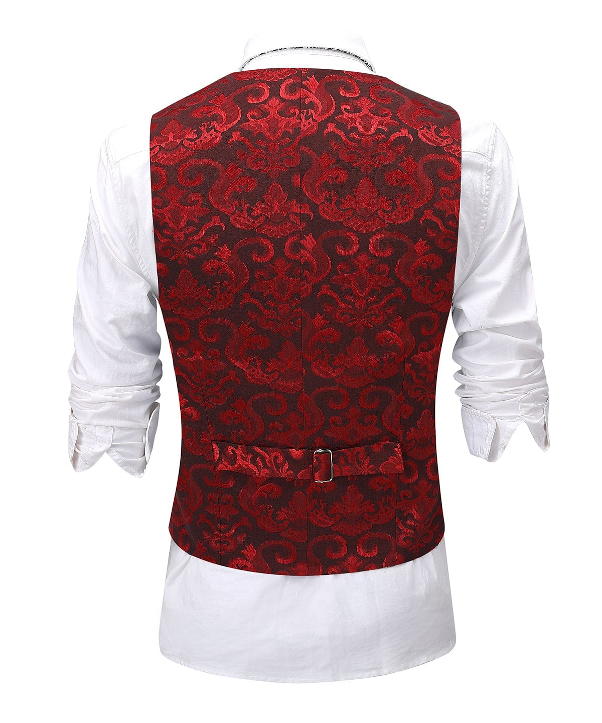 ceehuteey Men's U-Neck Sleeveless Slim Fit Jacket Casual Suit Waistcoat